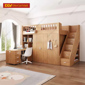Giường Tầng Đa Năng Tích Hợp Tủ Áo Và Bàn Làm Việc Tiện Ích