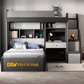 Giường Tầng Thông Minh Tích Hợp Bàn Học Tiện Lợi Cho Trẻ