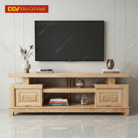 Kệ Để Tivi Gỗ Sồi Nga Tự Nhiên Hiện Đại Đẹp Bền Giá Rẻ