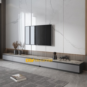 Kệ Để Tivi Phòng Khách Gỗ MDF Hiện Đại Tối Giản Màu Xám...