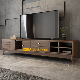Kệ Để Tivi Gỗ Công Nghiệp MDF Màu Nâu Hiện Đại Sang Trọng