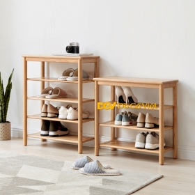 Kệ Giày Dép Tối Giản Nhiều Tầng Gỗ Tự Nhiên Màu Sồi Giá Tổt