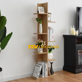 Kệ Sách Dạng Cây Đa Tầng Màu Vàng Sồi Phối Đẹp Trẻ Trung
