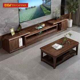 Kệ Tivi Có Ngăn Kéo Hiện Đại Màu Óc Chó Hiện Đại Tiện Lợi