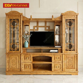 Kệ Tivi Đa Năng Kết Hợp Tủ Rượu Và Bàn Thờ Gỗ Sồi Nga