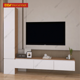 Kệ Tivi Gỗ Công Nghiệp Kết Hợp Tủ Đứng Đa Năng Sang Trọng