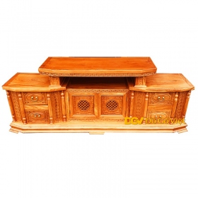 Kệ Tivi Gỗ Gõ Đỏ Vát Cạnh Đẹp Giá Rẻ