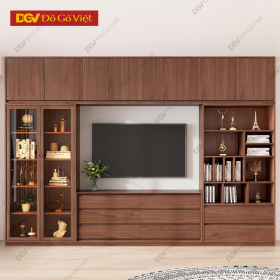 Kệ Tivi Kết Hợp Tủ Rượu Cánh Kính Gỗ Công Nghiệp Hiện Đại