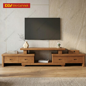 Kệ Tivi Phòng Khách Gỗ Sồi Nga Hiện Đại Nhiều Ngăn Đựng