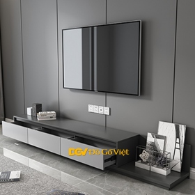 Kệ Tivi Thông Minh Gỗ MDF Màu Xám Hiện Đại Thiết Kế Đẹp Lạ