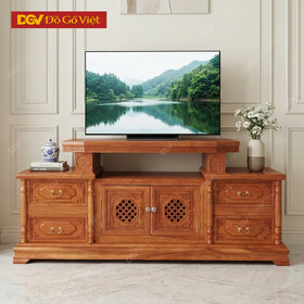 Kệ Tivi Vát Gỗ Gõ Đỏ Tự Nhiên Đẹp Giá Rẻ