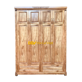 Kiểu Tủ Quần Áo Hiện Đại Nóc Áp Trần Cánh Pano Chống Nứt