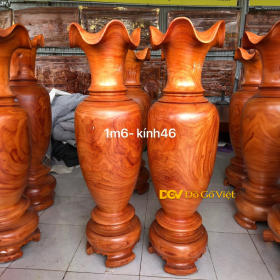 Lục Bình Để Phòng Khách Gỗ Hương Đỏ 1m6 Đẹp Giá Rẻ