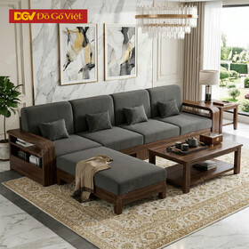 Mẫu Bàn Ghế Gỗ Óc Chó Tay Hộp Lưu Trữ Lưng Nan Thoáng Khí