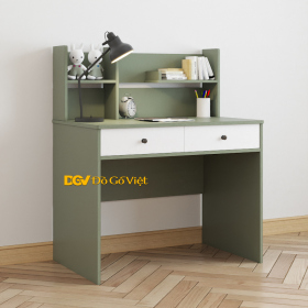 Mẫu Bàn Học Sinh Đẹp Màu Xanh Lá Phối Trắng Nổi Bật