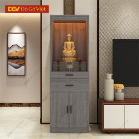 Mẫu Bàn Thờ Phật Đẹp Chất Liệu Gỗ Công Nghiệp Chống Ẩm