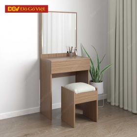 Mẫu Bàn Trang Điểm Gỗ Công Nghiệp Gương Vuông Hiện Đại