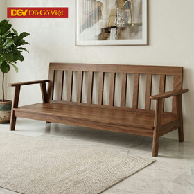 Mẫu Ghế Sofa Gỗ Óc Chó Chân Cao Hiện Đại Tinh Tế Mới 2026