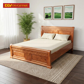 Mẫu Giường Đẹp Chất Gỗ Đinh Hương Tự Nhiên Cao Cấp