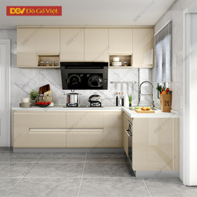 Mẫu Kệ Bếp Hiện Đại Sơn Phối Màu Kem Đẹp