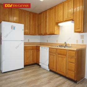 Mẫu Kệ Tủ Bếp Gỗ Xoan Đào Tự Nhiên 100% Giá Rẻ Cạnh Tranh