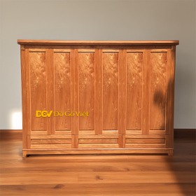 Mẫu Tủ Áo Quần Gia Đình 6 Cánh Mở Lớn Tủ Nhiều Ngăn Chứa Đồ