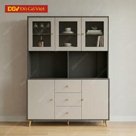 Mẫu Tủ Chén Bát Nhà Bếp Có Kệ Cao Tầng Tiện Lợi Giá Rẻ