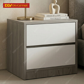 Mẫu Tủ Đầu Giường Hiện Đại Gỗ Công Nghiệp Phối 2 Ngăn Kéo