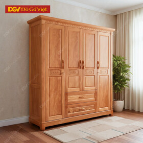 Mẫu Tủ Gỗ Đẹp Thiết Kế Tối Giản Nhiều Ngăn Hộc Kệ Để Đồ