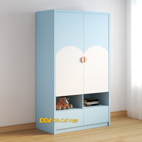 Mẫu Tủ Quần Áo Cho Trẻ Em Màu Xanh Nhạt Nhẹ Nhàng