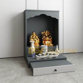 Mẫu Tủ Thờ Đơn Giản Cho Văn Phòng Cửa Hàng Kinh Doanh