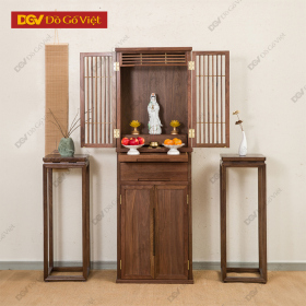 Mẫu Tủ Thờ Nhà Chung Cư Nhỏ Gọn Thuận Tiện Bài Trí Phòng