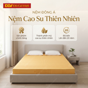Nệm Cao Su Thiên Nhiên 100% Đông Á Thoáng Mát Bền Đẹp