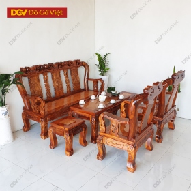 Salon Gỗ Tràm Mặt Gõ Chạm Thư Pháp Phúc Lộc Thọ Bộ Tay 10 6 Món Giá Rẻ