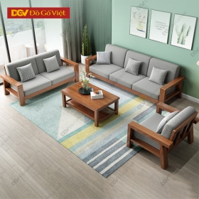 Sofa Đối Hiện Đại Gỗ Căm Xe Tự Nhiên Khung Nan Mẫu Mới Đẹp Rẻ