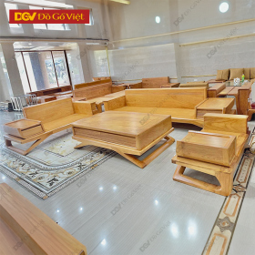 Sofa Gõ Đỏ Chân Thuyền Thời Thượng Sang Trọng Chất Lượng Cao