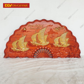 Tranh Quạt Gỗ Thuận Buồm Xuôi Gió Đẹp Giá Rẻ