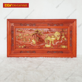 Tranh Quê Hương Việt Nam Gỗ Hương Huyết Đẹp Giá Rẻ