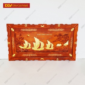 Tranh Thuận Buồm Xuôi Gió Gỗ Hương Treo Tường Đẹp Giá Tốt