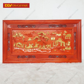 Tranh Vinh Quy Bái Tổ Gỗ Hương Huyết Đẹp Giá Rẻ