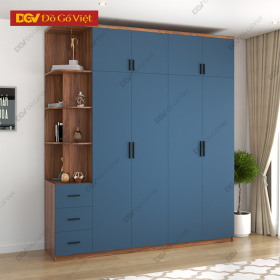 Tủ Áo Có Kệ Ngoài 4 Cánh Mở 2 Màu Phối Độc Đáo Giá Tốt