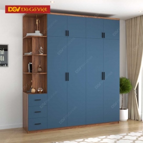 Tủ Áo Có Kệ Ngoài 4 Cánh Mở 2 Màu Phối Độc Đáo Giá Tốt