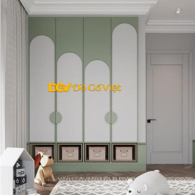 Tủ Áo Dành Cho Trẻ Nhỏ Kiểu Áp Trần Tối Ưu Diện Tích