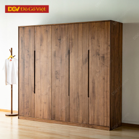 Tủ Áo Gỗ Óc Chó Kiểu Âu Hiện Đại Thiết Kế Tối Giản