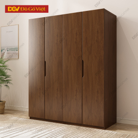 Tủ Áo Veneer Sồi 4 Cánh Rộng Rãi Phù Hợp Cho Mọi Gia Đình