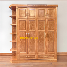 Tủ Áo Gỗ Tự Nhiên Dành Riêng Cho Gia Đình Đông Thành Viên