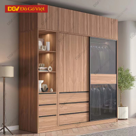 Tủ Áo Quần Cửa Lùa Cánh Lớn Kính Cường Lực Chất Lượng Cao