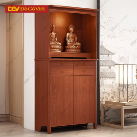 Tủ Bàn Thờ Gỗ Tự Nhiên Màu Xoan Đào Hiện Đại Đẹp Rẻ