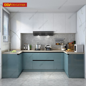 Tủ Bếp Đẹp Hiện Đại Kiểu Chữ U Tối Ưu Diện Tích