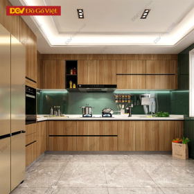 Tủ Bếp Làm Bằng Gỗ Công Nghiệp Mặt Chống Trầy